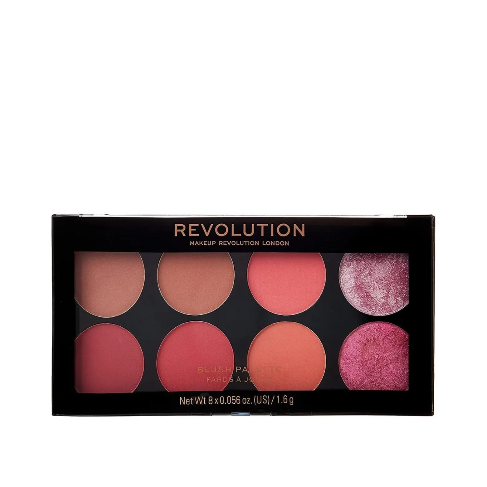 Makeup Revolution Ultra Blush Palette Sugar & Spice 1.6g x8 (8x0.06oz)