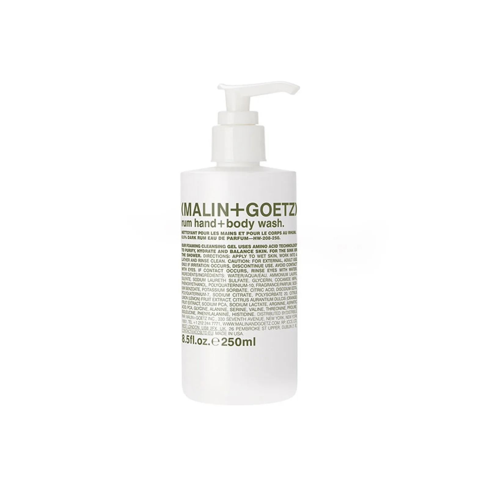 MALIN+GOETZ Rum Hand + Body Wash 250ml (8.5floz)