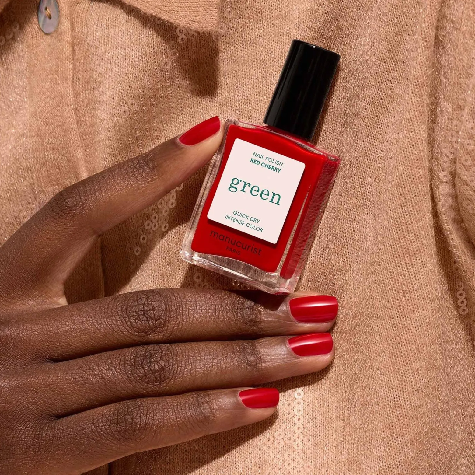 Manucurist Green Nail Polish Red Cherry 15ml (0.51floz)
