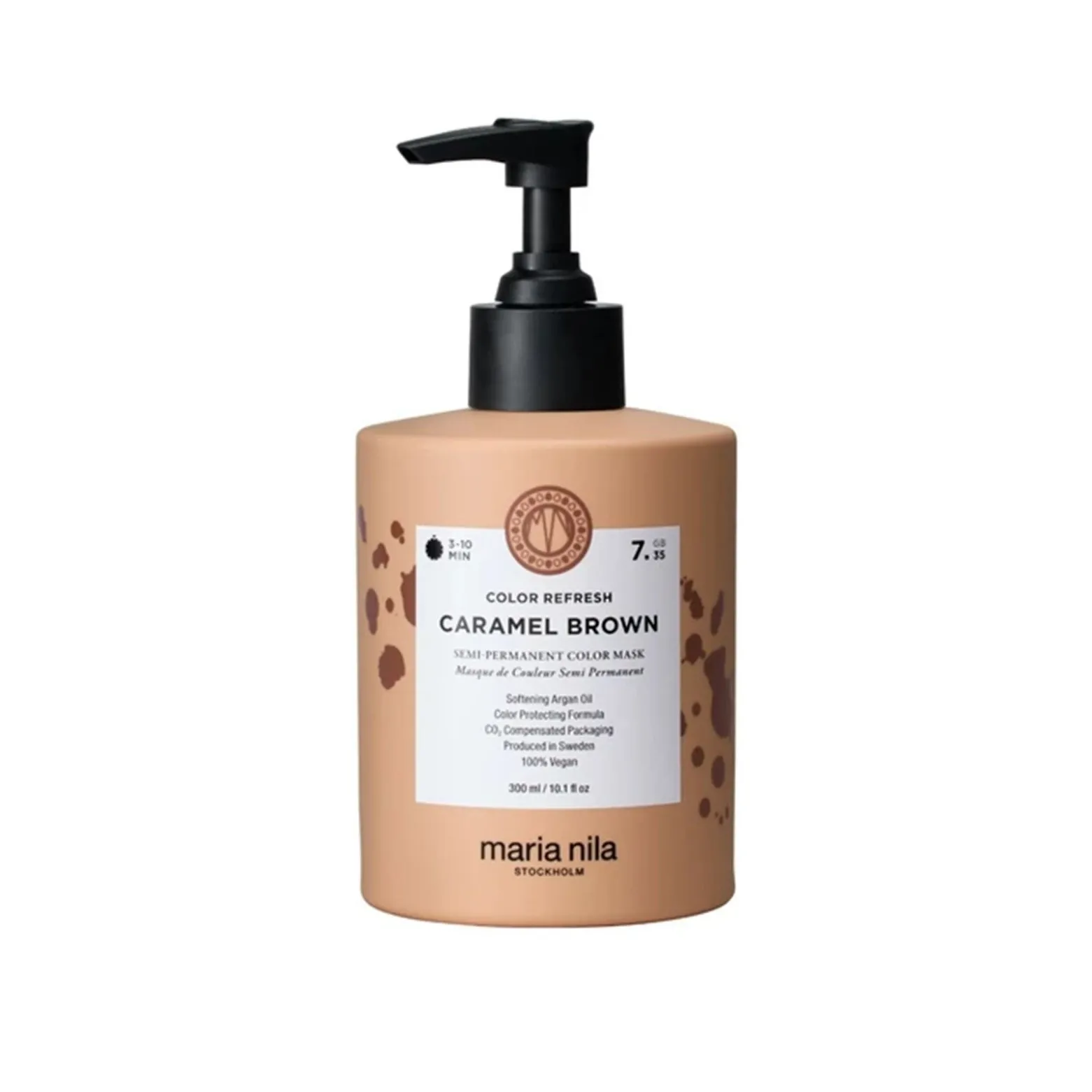 Maria Nila Color Refresh Semi-Permanent Color Mask 7.35 Caramel Brown 300ml (10.1floz)