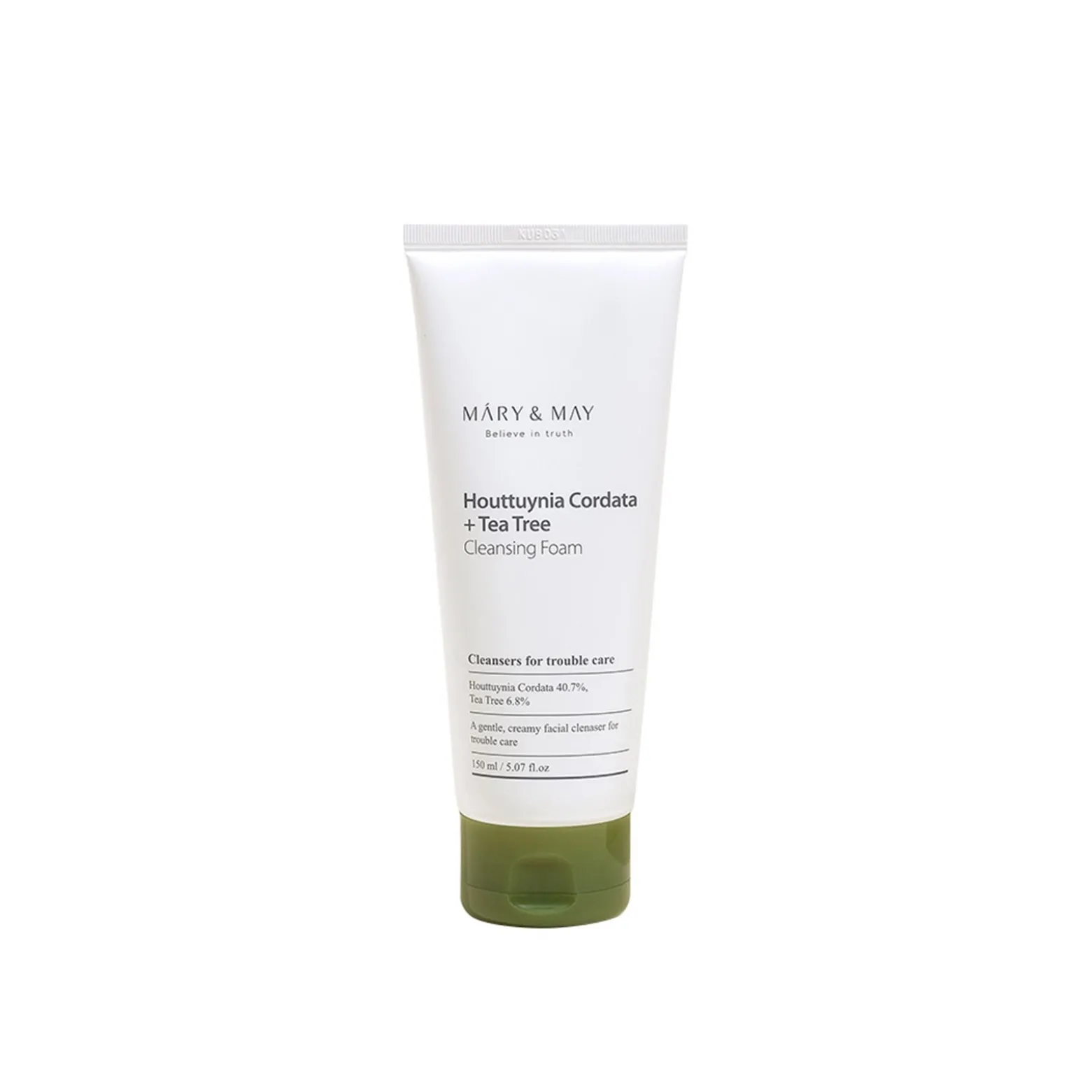 Mary & May Houttuynia Cordata + Tea Tree Cleansing Foam 150ml (5.07 fl oz)