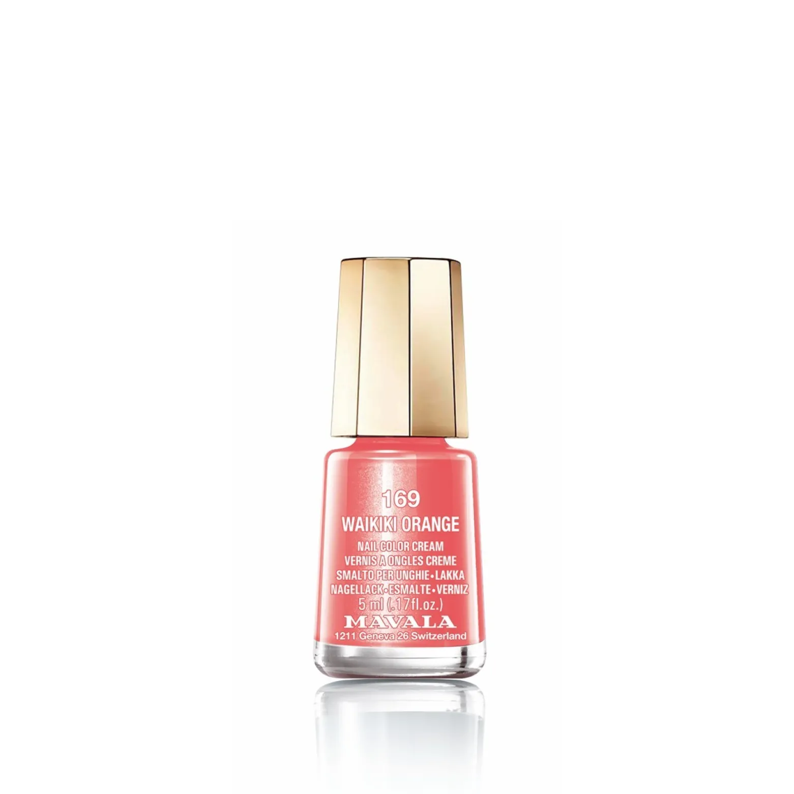 Mavala Nail Color Cream 169 Waikiki Orange 5ml (0.17fl oz)