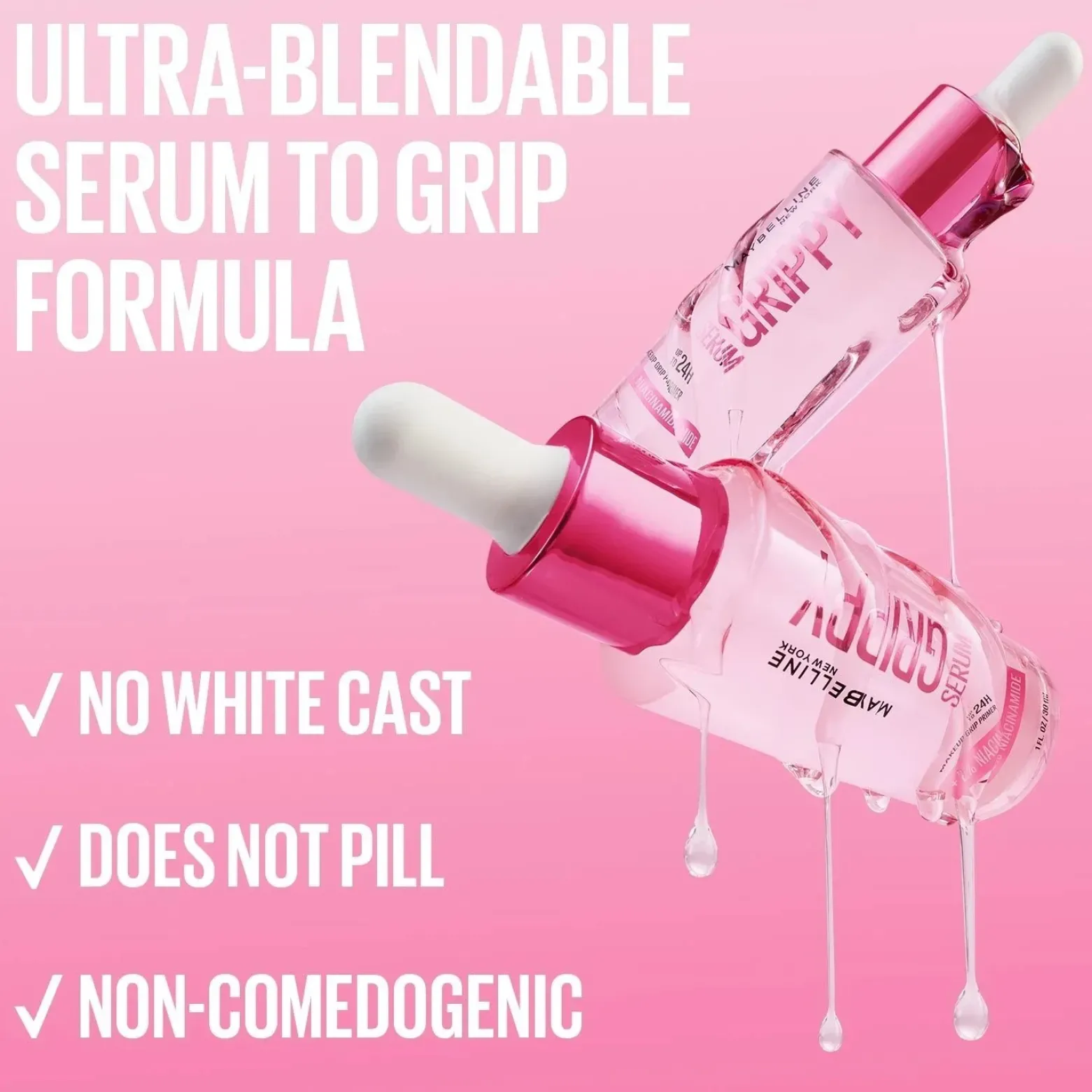 Maybelline Grippy Serum 24h Hydrating Grip Primer 30ml (1floz)