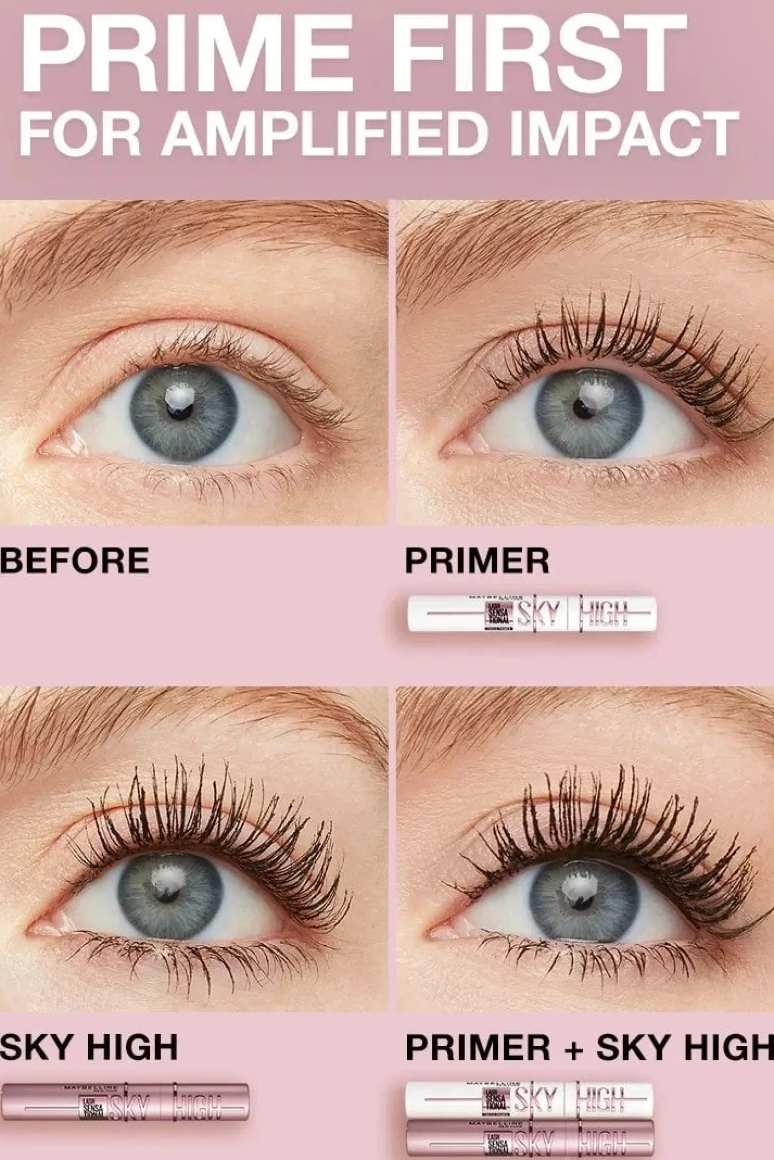 Maybelline Lash Sensational Sky High Tinted Primer Mascara Black 7.7ml (0.26floz)