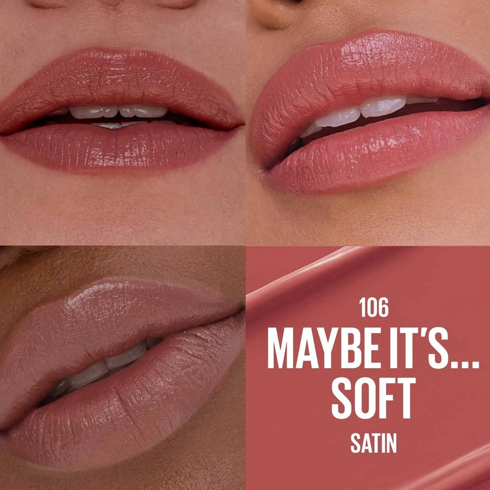 Maybelline Moisturizing Serum Satin Lipstick 106 Maybe It’s...Soft