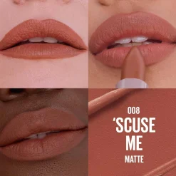 Maybelline Moisturizing Serum Matte Lipstick 008 'Scuse Me