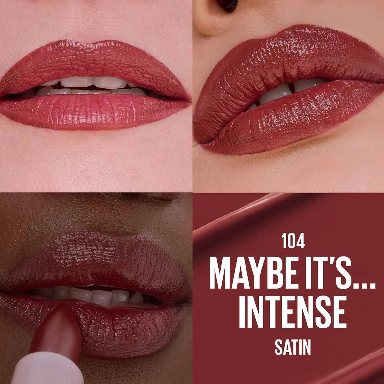 Maybelline Moisturizing Serum Satin Lipstick 104 Maybe It’s Intense