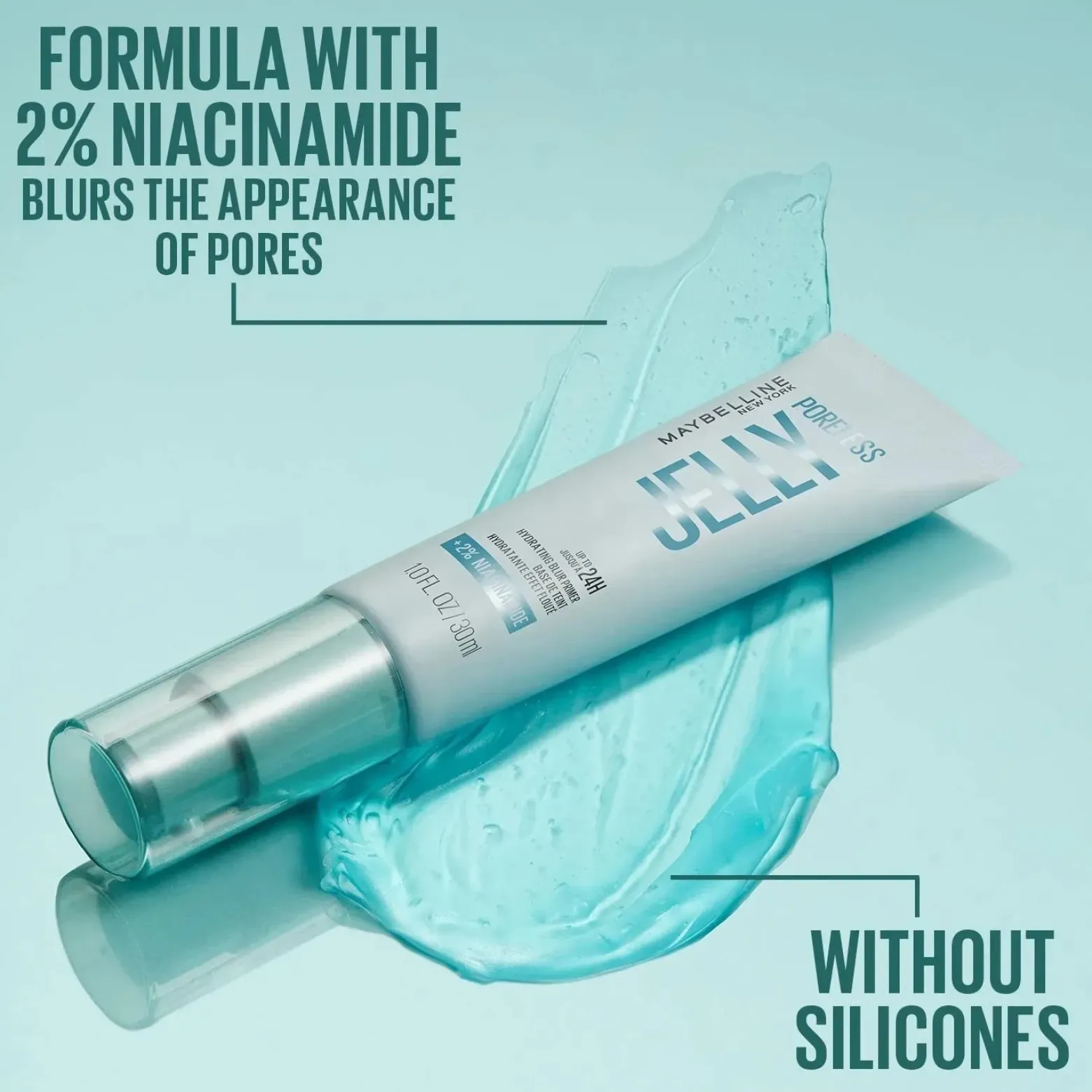 Maybelline Poreless Jelly 24h Hydrating Blur Primer 30ml (1floz)