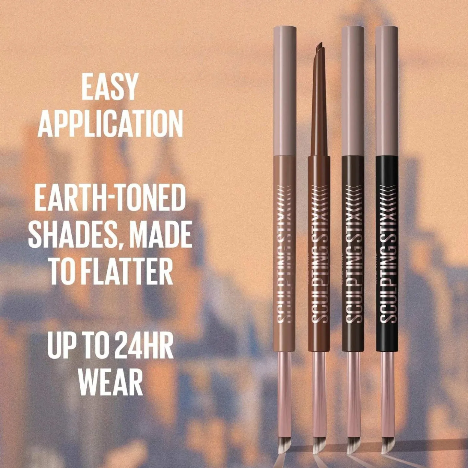 Maybelline Sculpting Stix 2-In-1 Eyeliner & Brush 016 Black Blur