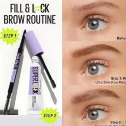 Maybelline Super Lock Tinted Brow Glue 260 Deep Brown 7ml (0.23floz)