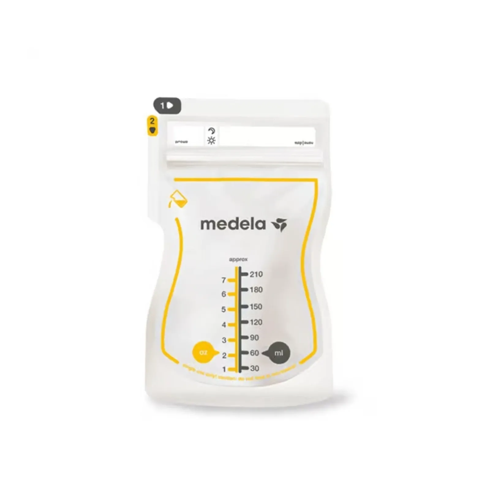 Medela Easy Pour Breast Milk Storage Bags 210ml x25 (7flozx25)