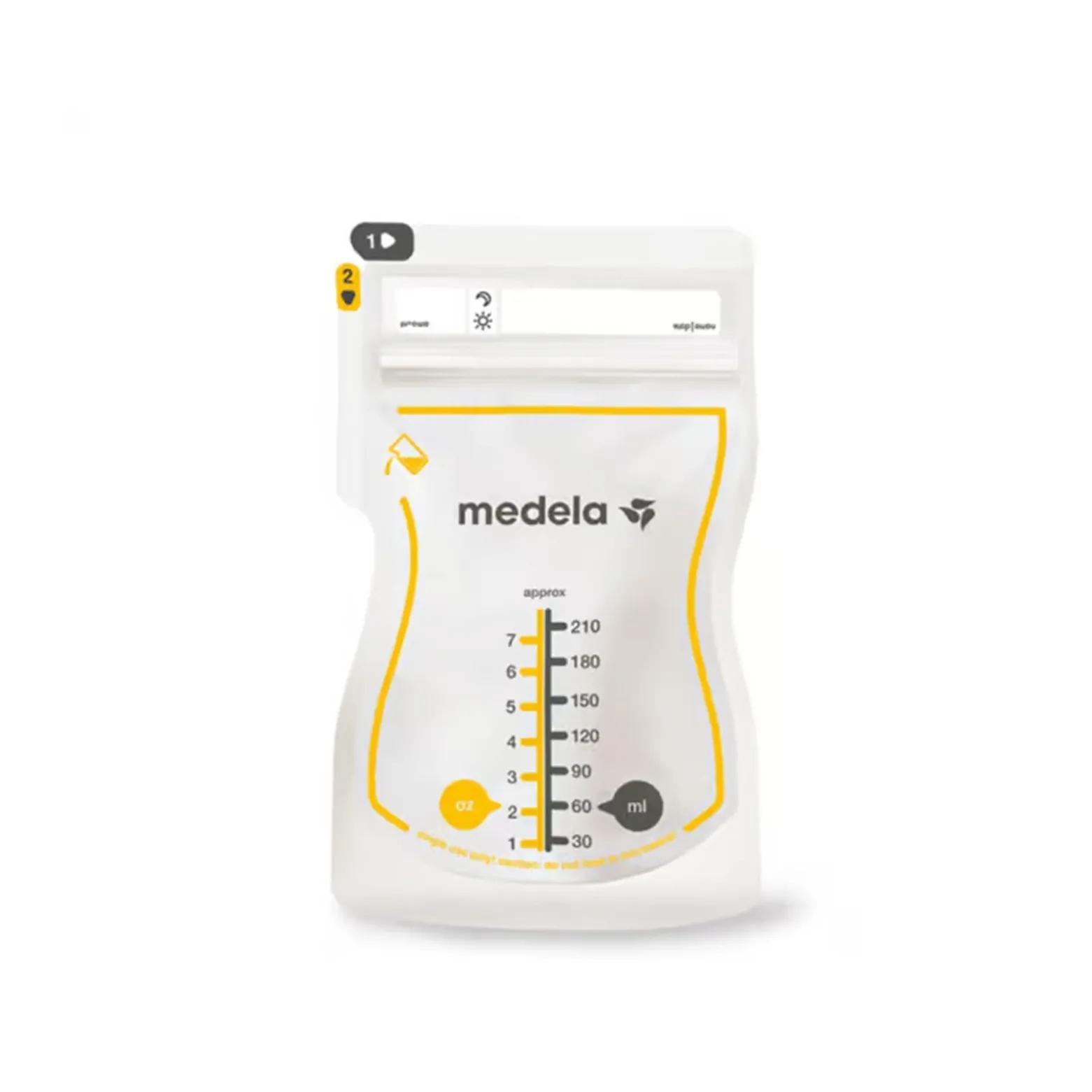 Medela Easy Pour Breast Milk Storage Bags 210ml x50 (7flozx50)