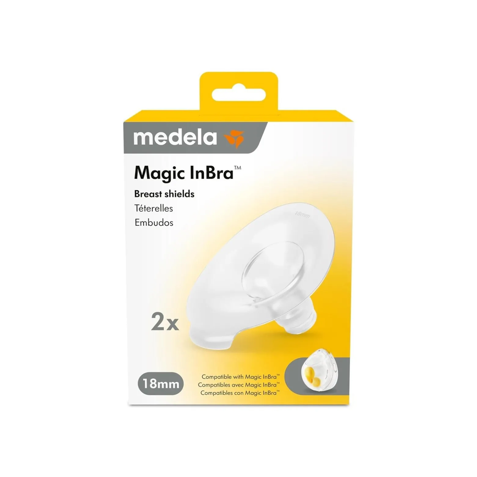 Medela Magic InBra™ Breast Shields 18mm x2