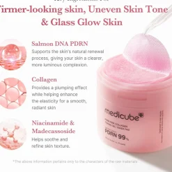 Medicube PDRN Pink Collagen Toning Gel Toner Pad x70