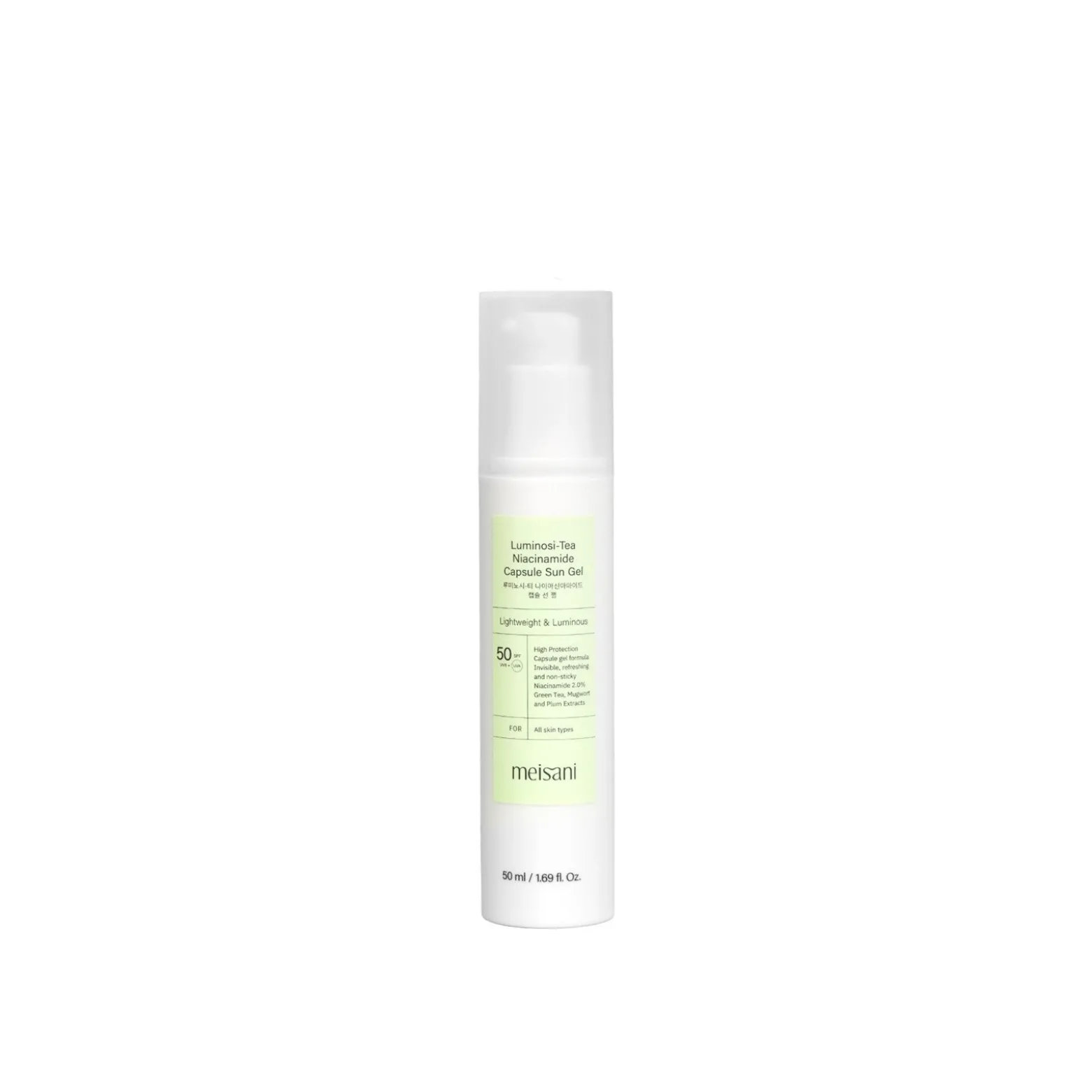 Meisani Luminosi-Tea Niacinamide Capsule Sun Gel SPF50 50ml (1.69floz)