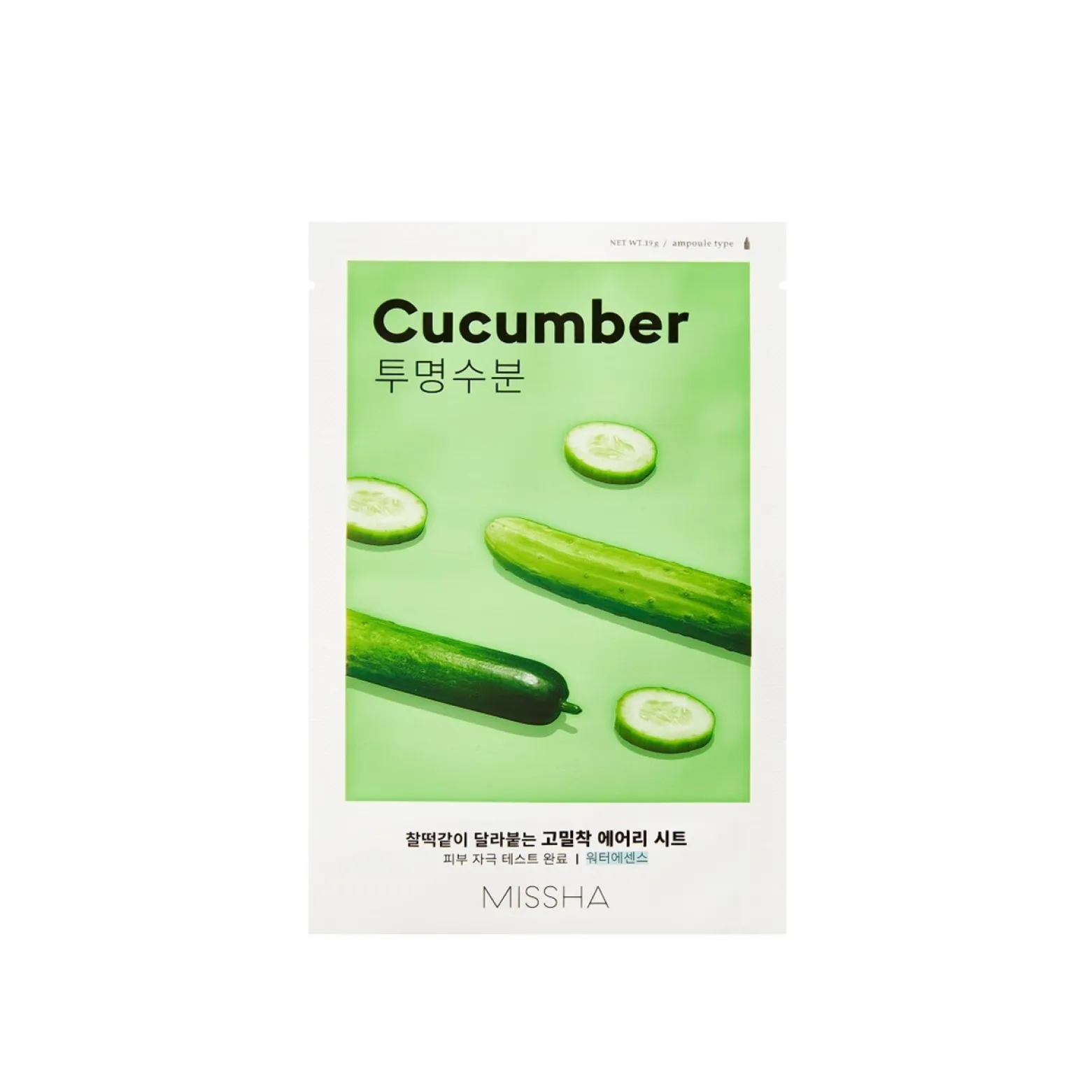 Missha Airy Fit Sheet Mask Cucumber 19g (0.67oz)