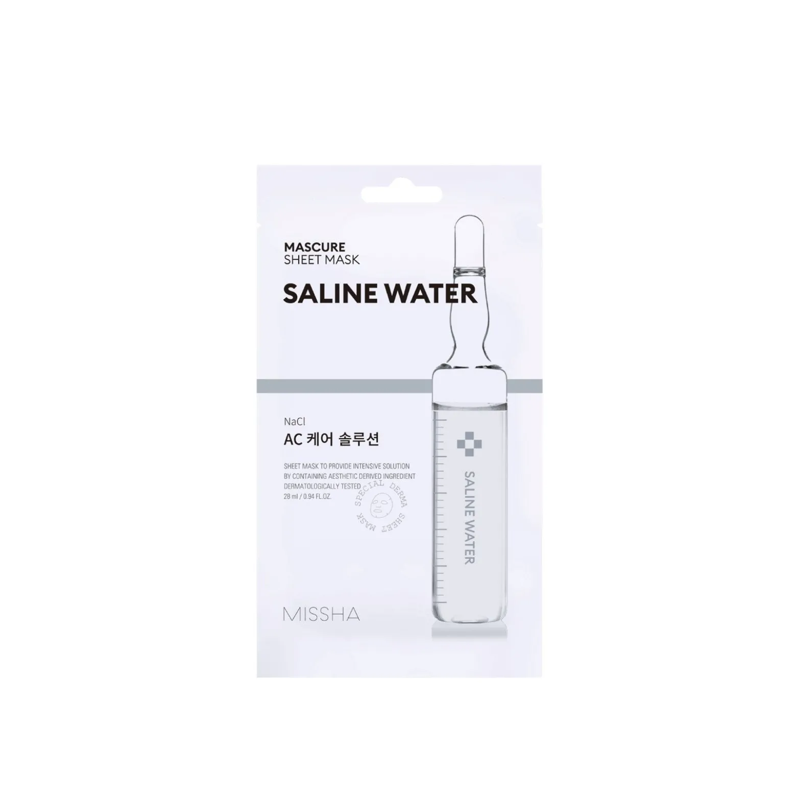 Missha Mascure Ac Care Solution Saline Water Sheet Mask 28ml (0.94floz)