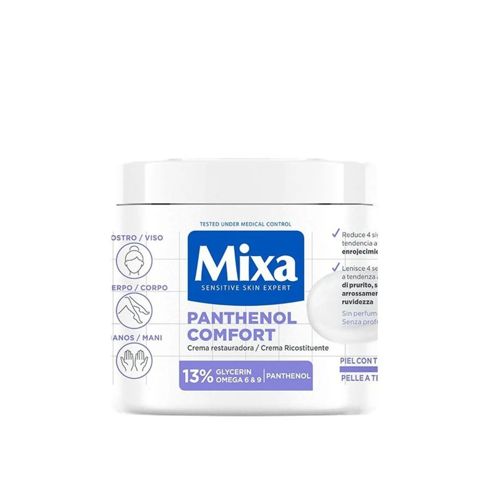 Mixa Panthenol Comfort Body Cream 400ml (13.5floz)