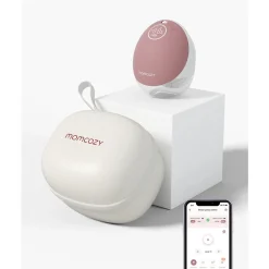 Momcozy M9 Mobile Flow™ Hands-Free Single Breast Pump Cozy Red