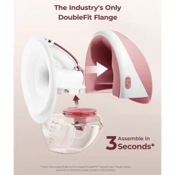 Momcozy M9 Mobile Flow™ Hands-Free Single Breast Pump Cozy Red