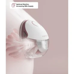 Momcozy M6 Mobile Style™ Hands-Free Single Breast Pump Cozy Red