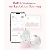 Momcozy M5 Wearable Double Breast Pump Quill Grey