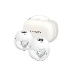 Momcozy M5 Wearable Double Breast Pump Quill Grey