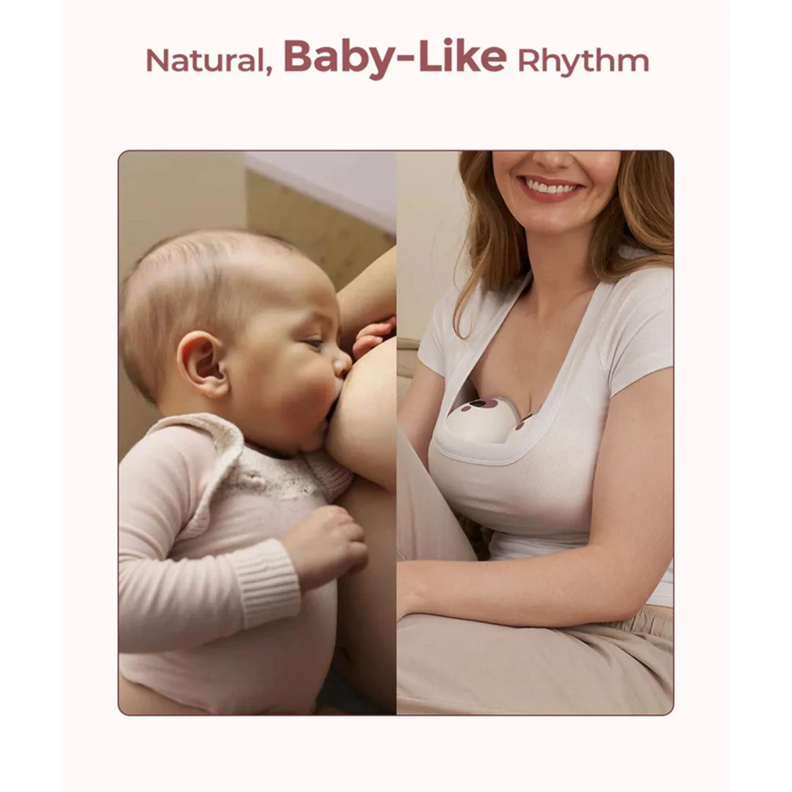 Momcozy M5 Wearable Double Breast Pump Quill Grey