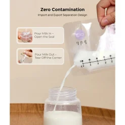 Momcozy TEMP-Sensing Breast Milk Storage Bags 180ml x50 (6.08flozx50)