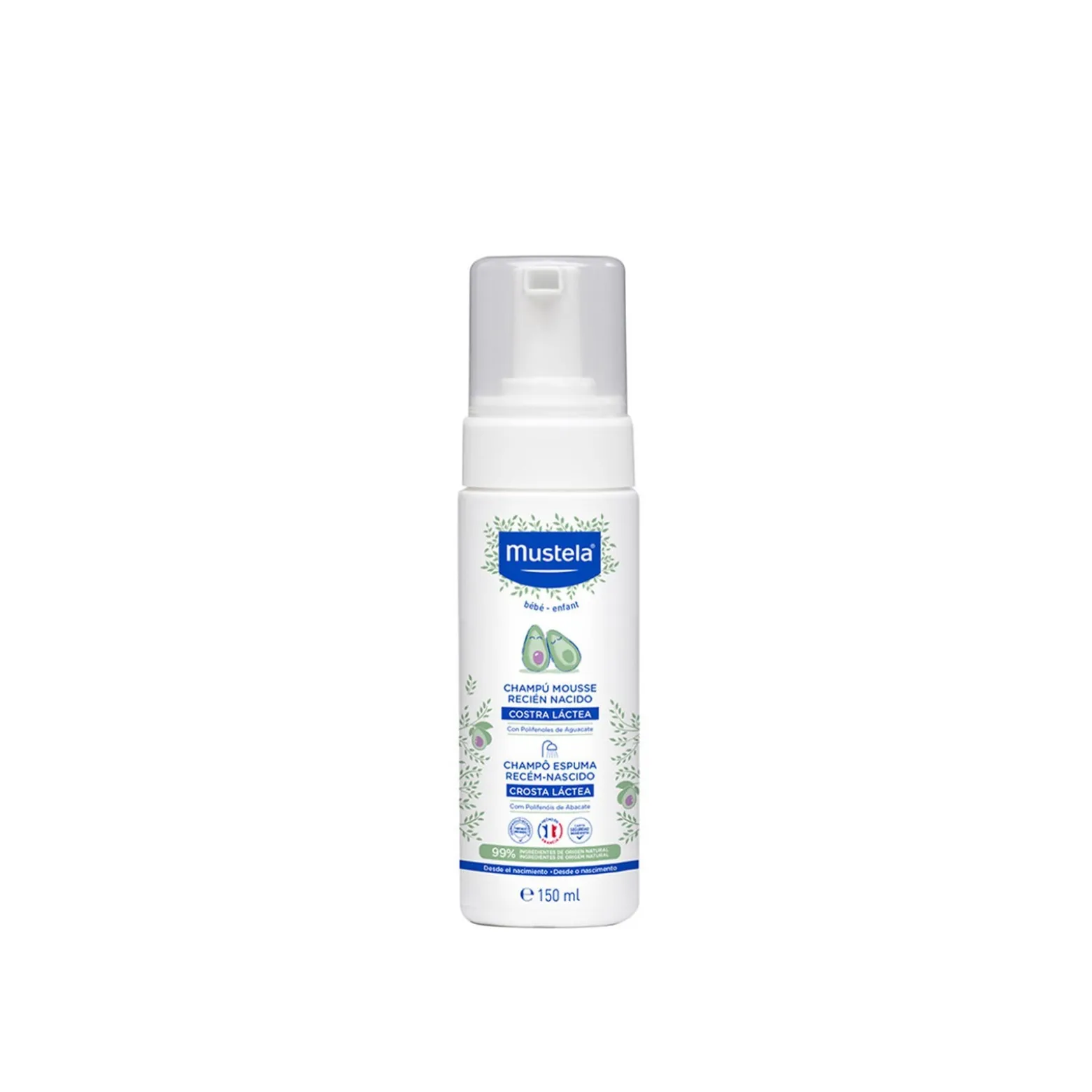 Mustela Baby Foam Shampoo Newborns Cradle Cap 150ml (5.07fl oz)