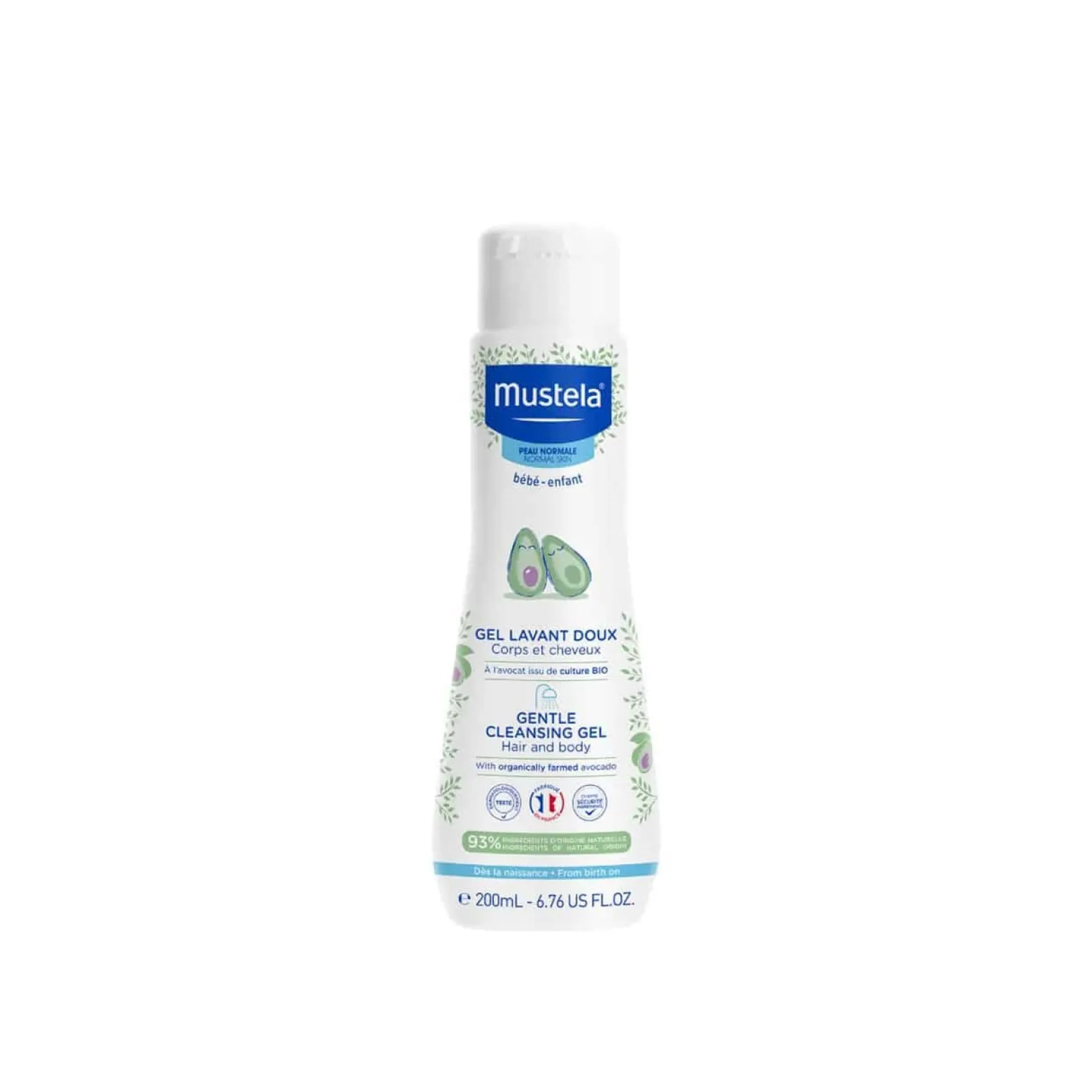 Mustela Baby Gentle Cleansing Gel Hair&Body 200ml (6.76fl oz)