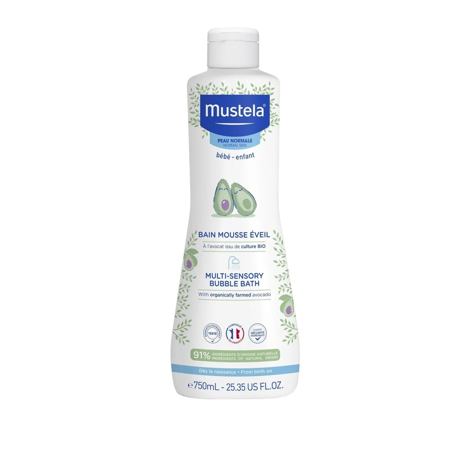 Mustela Baby Multi-Sensory Bubble Bath 750ml (25.35fl oz)