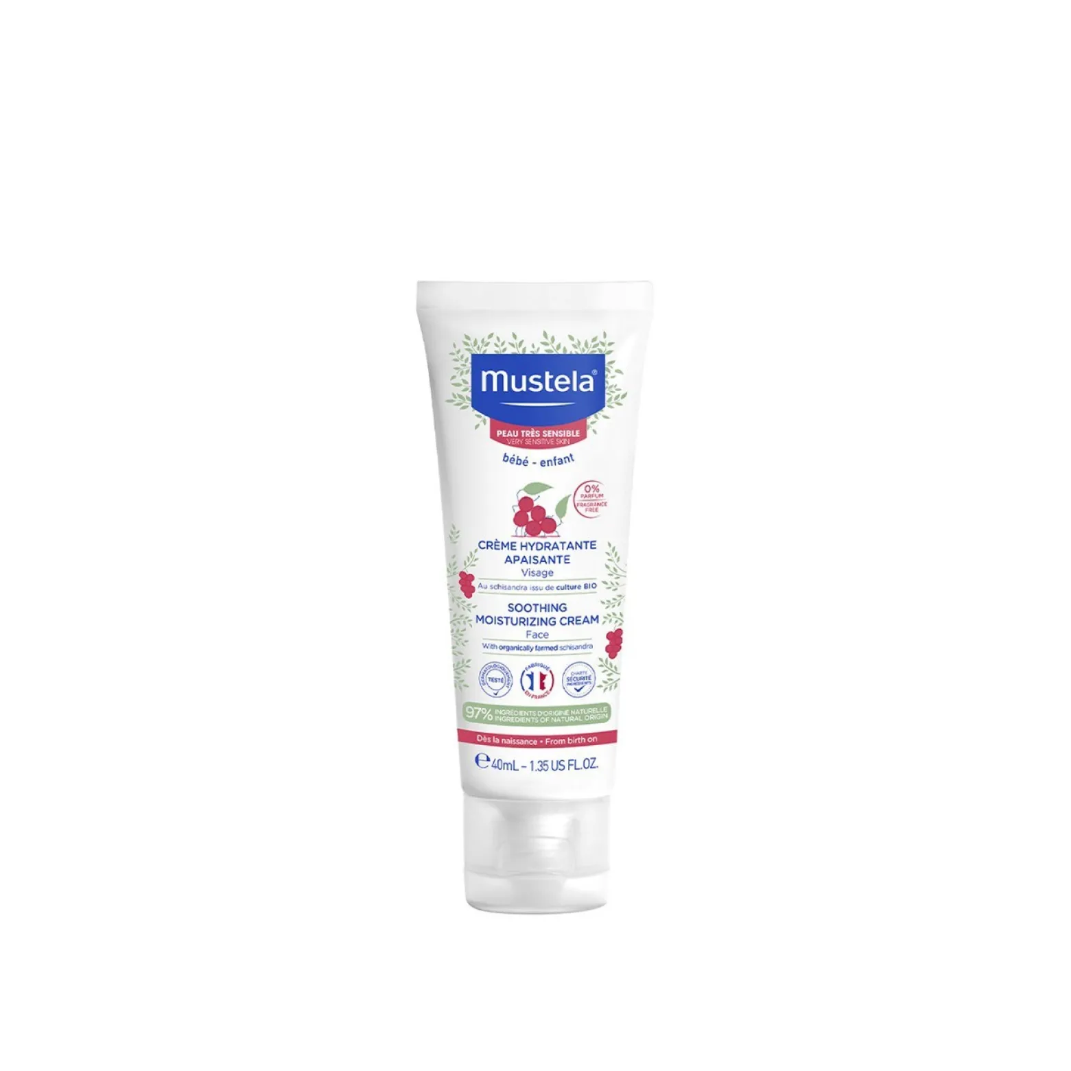 Mustela Baby Sensitive Skin Soothing Moisturizing Cream 40ml (1.35fl oz)
