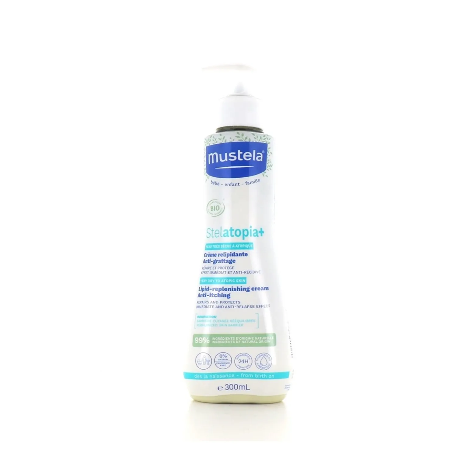 Mustela Stelatopia+ Lipid-Replenishing Cream Atopic-Prone Skin 300ml (10.14 fl oz)