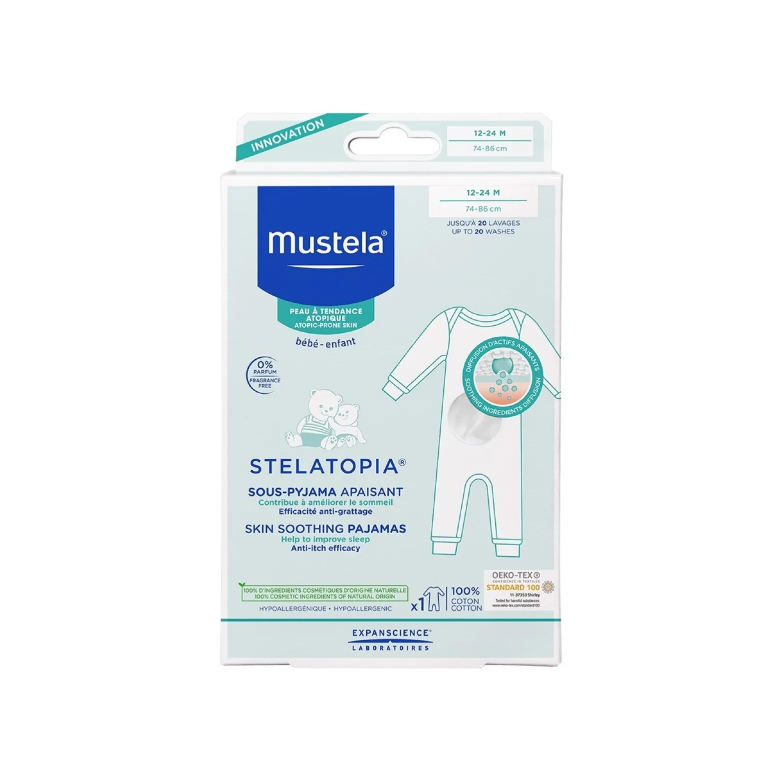 Mustela Stelatopia Skin Soothing Pajamas 12-24 Months x1