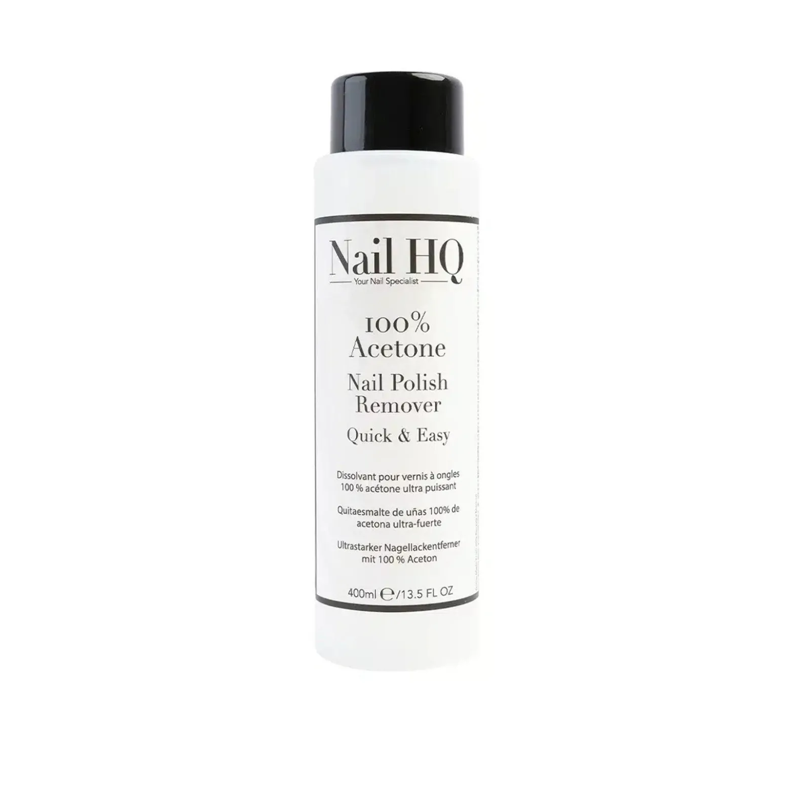 Nail HQ 100% Acetone Nail Polish Remover 400ml (13.5floz)