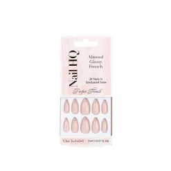 Nail HQ Almond Glossy French Nails x24