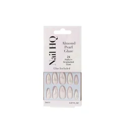 Nail HQ Almond Pearl Glaze Nails x24