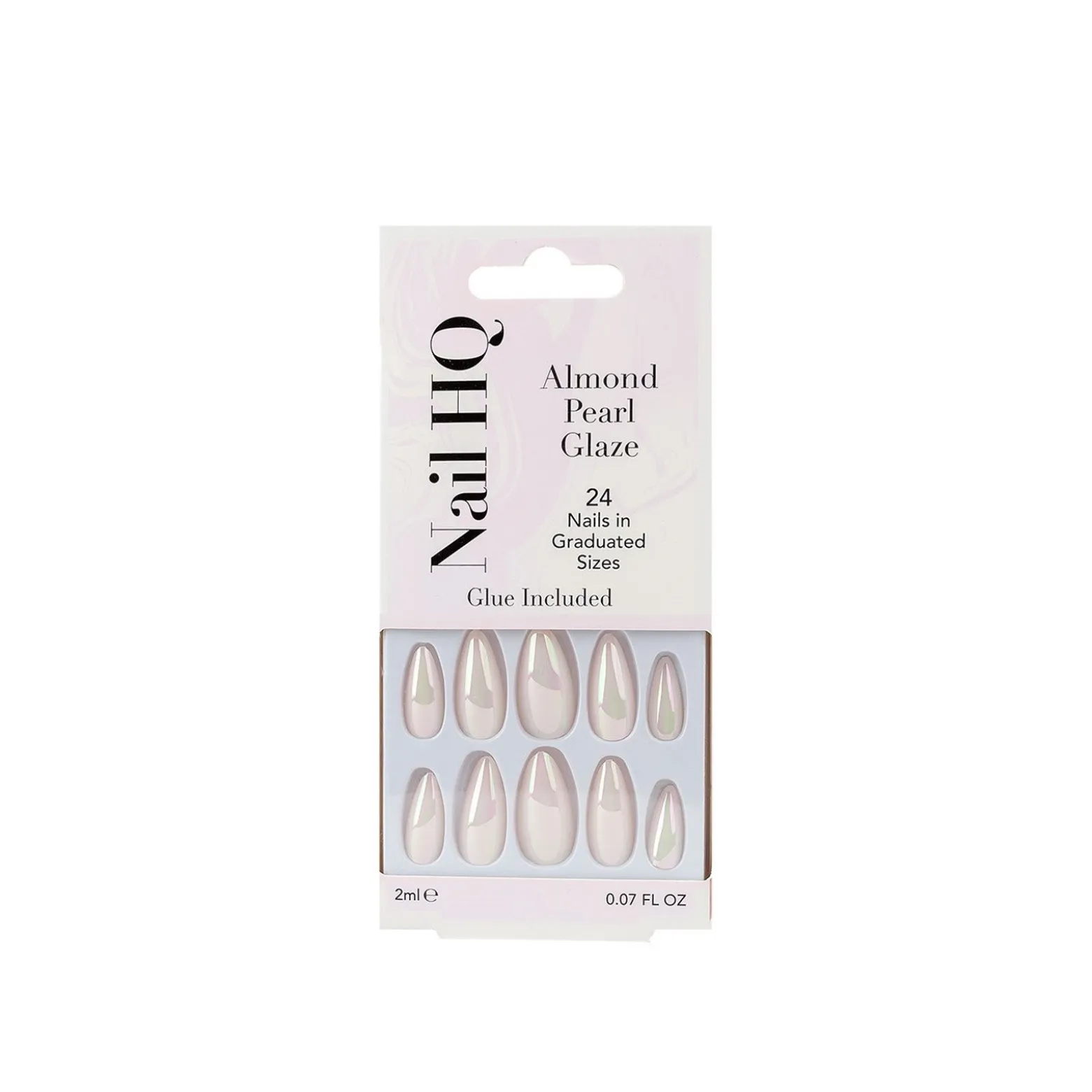 Nail HQ Almond Pearl Glaze Nails x24