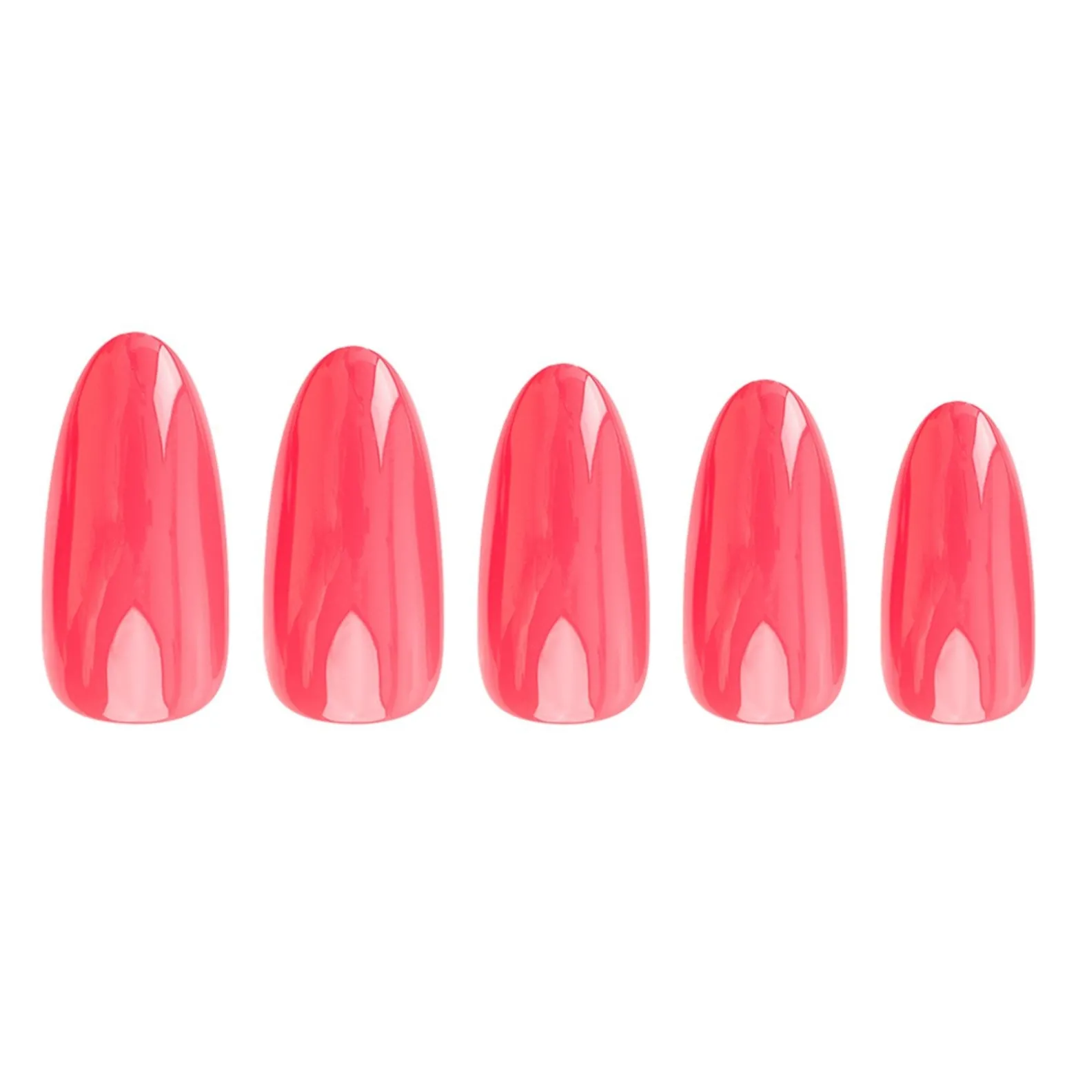 Nail HQ Almond Poppy Red Acrylic Nails x24