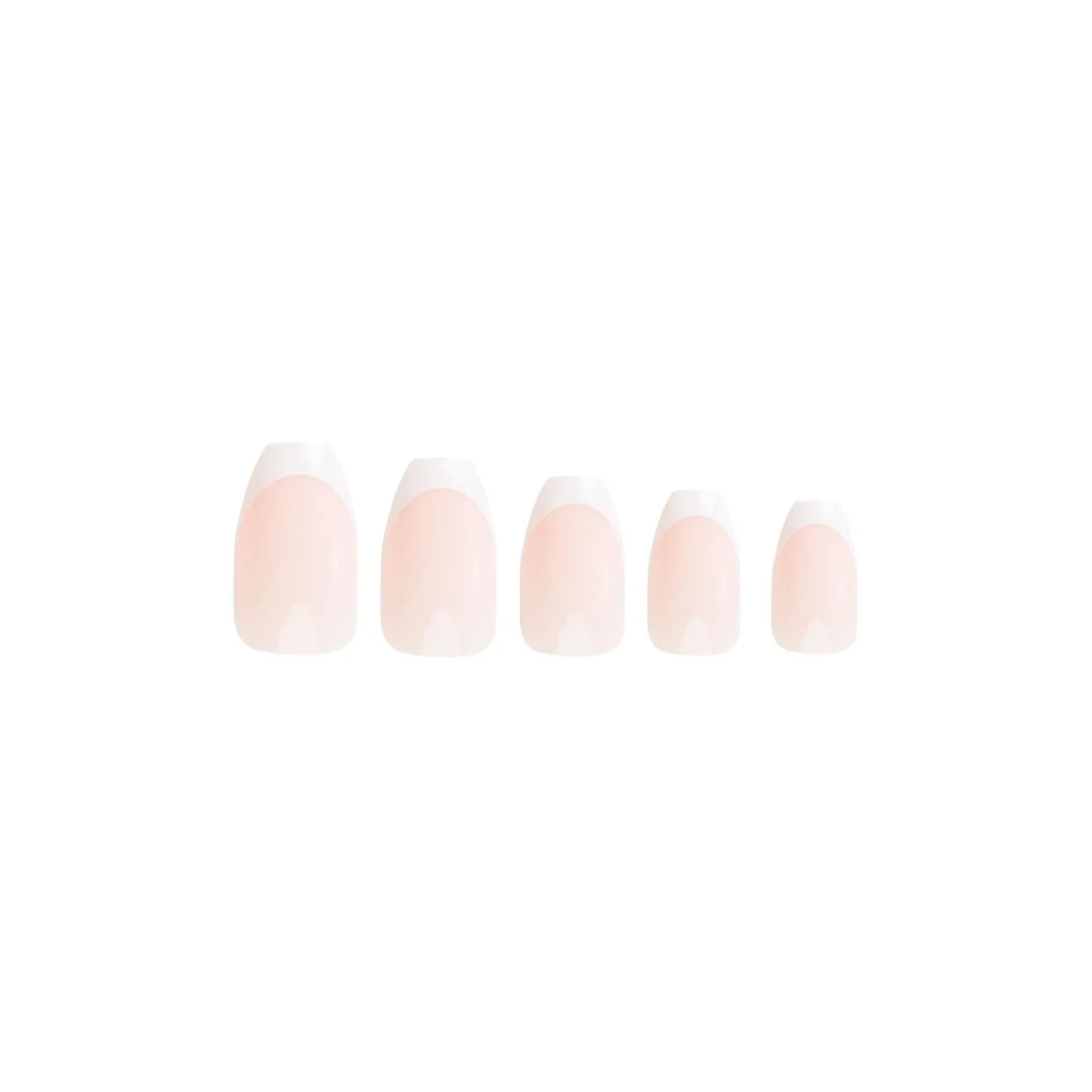 Nail HQ Coffin Glossy French Nails x24