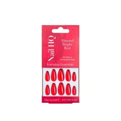 Nail HQ Everyday Essentials Almond Bright Red Nails x24