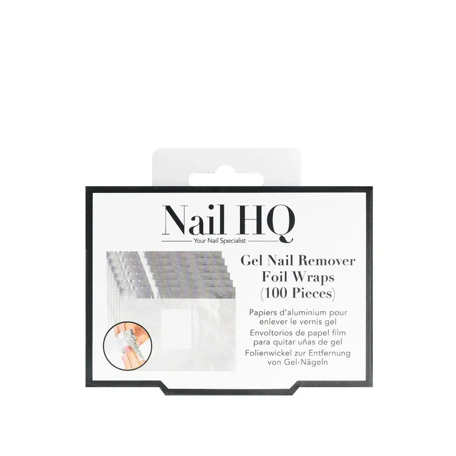 Nail HQ Gel Nail Remover Foil Wraps x100