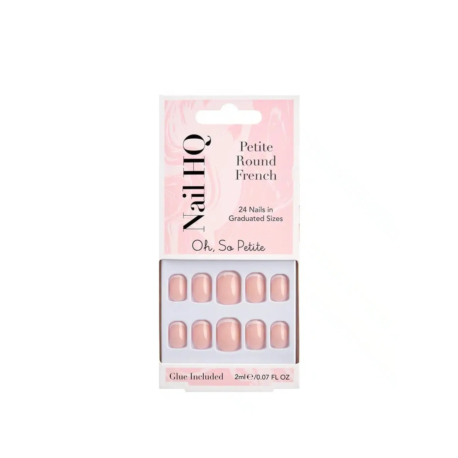 Nail HQ Oh, So Petite Round French Nails x24