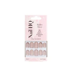 Nail HQ Oval Ballet Shoe Nails x24