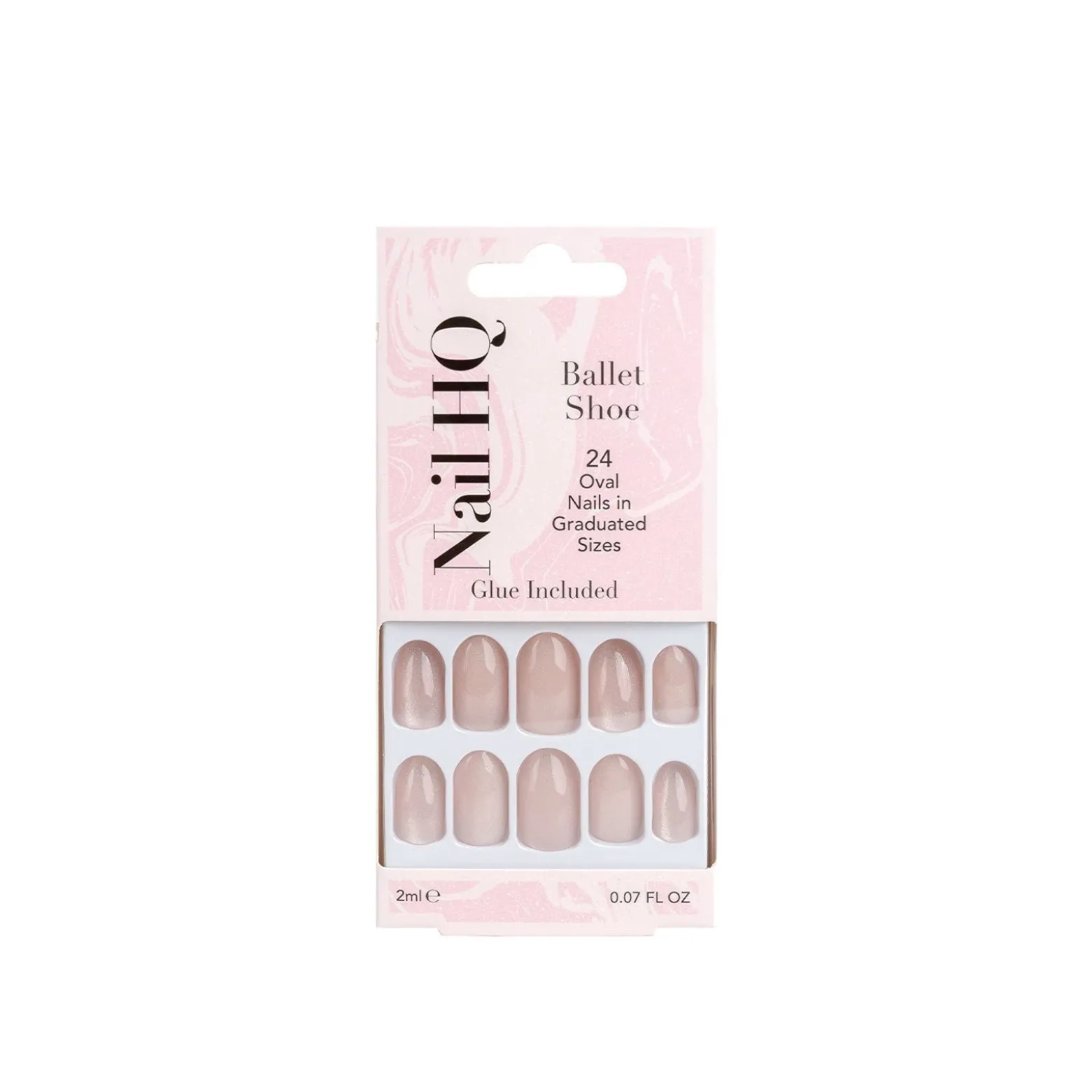 Nail HQ Oval Ballet Shoe Nails x24