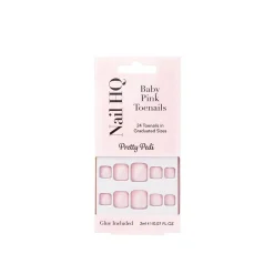 Nail HQ Pretty Pedi Baby Pink Toenails x24