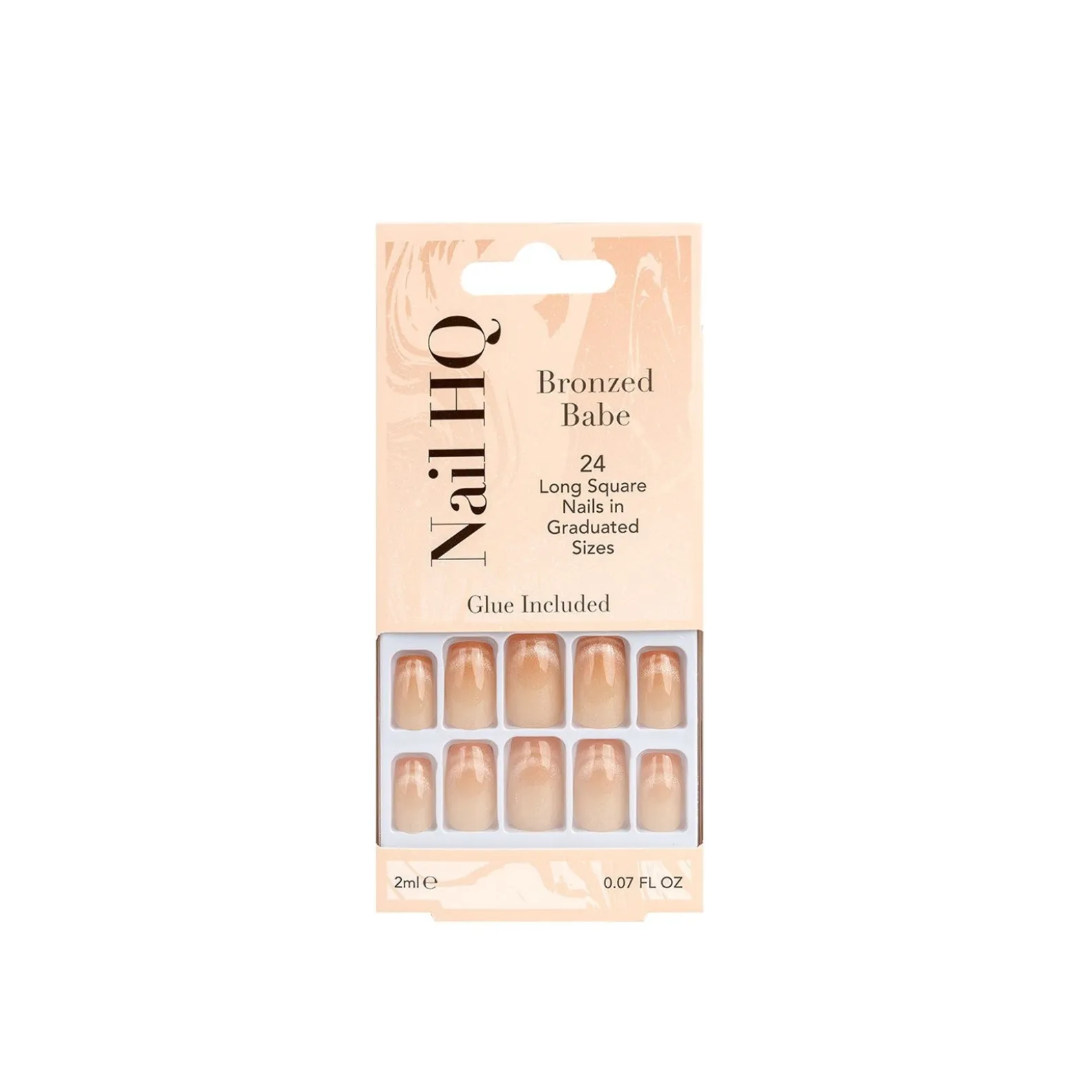Nail HQ Square Bronzed Babe Nails x24