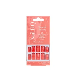 Nail HQ Square Tropical Passion Nails x24