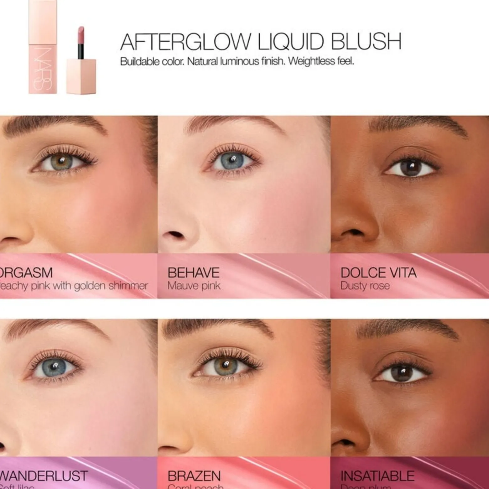 NARS Cosmetics Afterglow Liquid Blush Secret Lover 7ml (0.23floz)